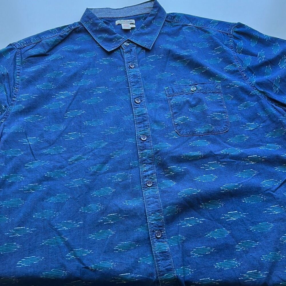 Carbon2Cobalt Short Sleeve Button Up Mens XXL